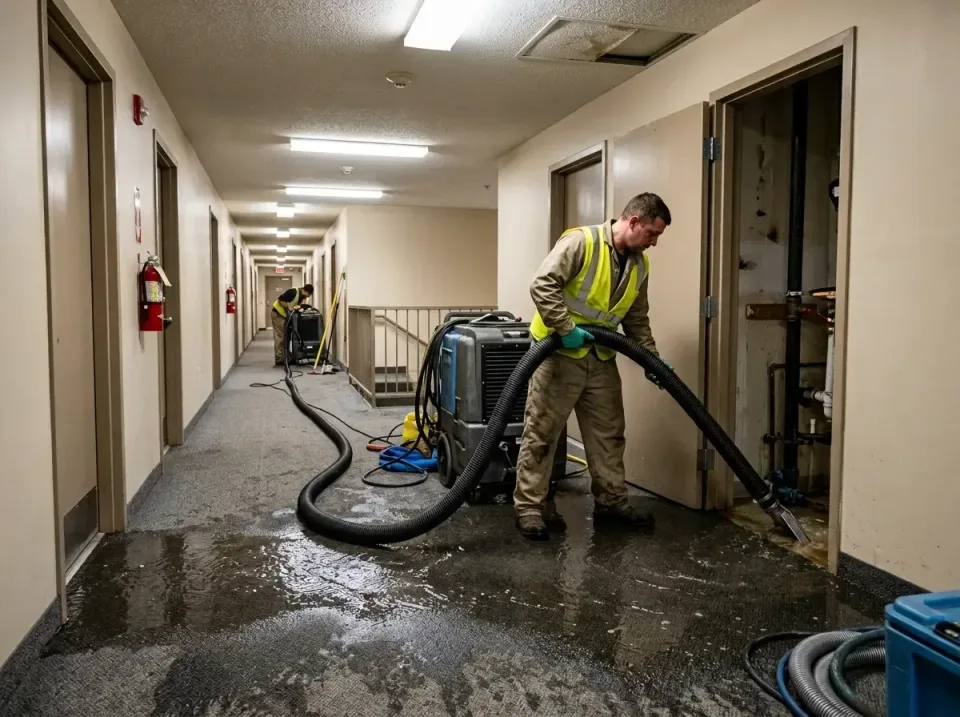 multi-unit-apartment-hallway-f-005 — frequently asked questions, Emergency Burst Pipe Water Extraction & Removal in Choctaw,…